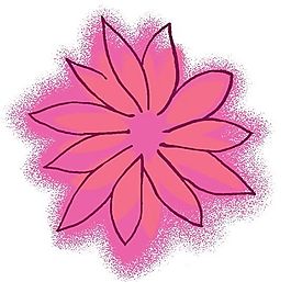 彩绘花草 韩式花纹 PSD_0938