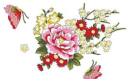 彩繪花草 韓式花紋 PSD_0688