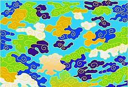 全球花紋圖案 古典底紋 背景圖案 分層素材 PSD源文件_0005
