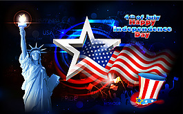 矢量獨(dú)立日海報設(shè)計