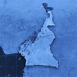 藍(lán)色渲染地圖
