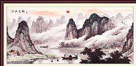錦繡山河圖片