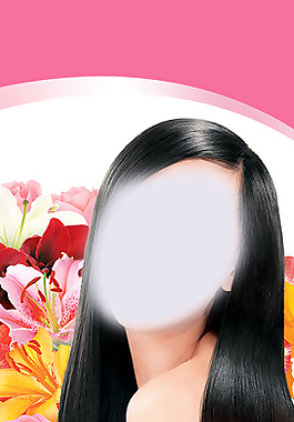 美女秀發(fā)海報圖片