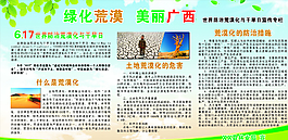 綠化荒漠展板圖片