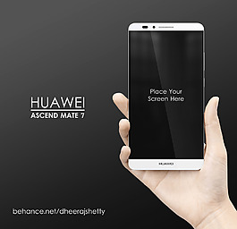 華為Ascend Mate7 手機模板