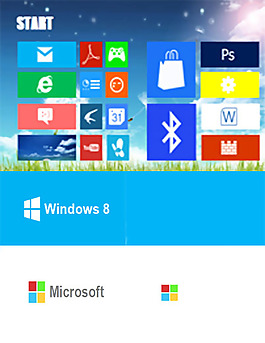 .win8模塊彩色面板PPT