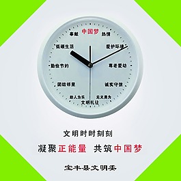 中国梦讲文明树树新风公益广告PSD