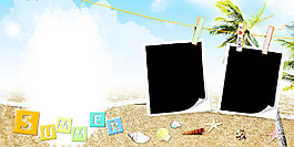 橫版相框模板summer