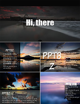 自然風(fēng)光背景商務(wù)PPT