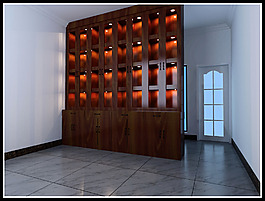 佛珠展示柜（有柜門）