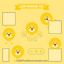 Lion Mascot狮子高清矢量图