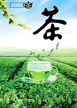 綠茶海報