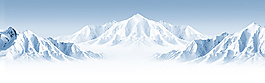 淘宝店铺雪山风景海报背景psd图片素材