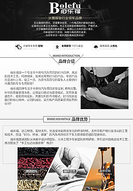 汽車用品絲圈腳墊品牌介紹PSD源文件