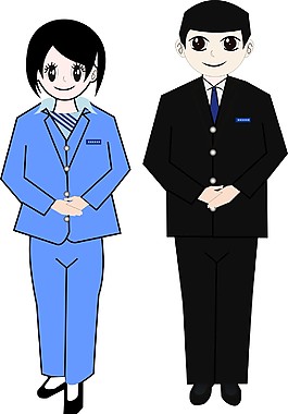 職業男女形象Q版展示圖