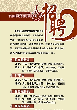 招聘海報(bào)