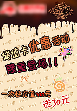 蛋糕店海報