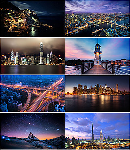 夜景背景