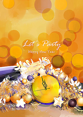 圣誕抽象畫元素