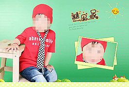 兒童寫真糖果屋小太陽高清PSD源文件