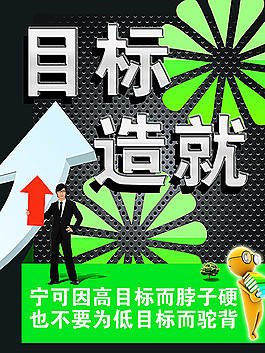 目標造就企業展板