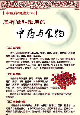 中藥與食物