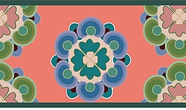 复古花纹