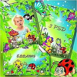 卡通相框模板