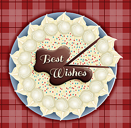 奶油蛋糕俯視圖