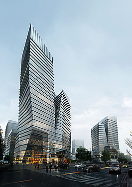 城市建筑表現(xiàn)效果圖