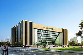图书馆建筑效果图