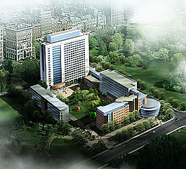 公司建筑鳥瞰圖