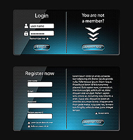 黑色網(wǎng)頁登錄設(shè)計