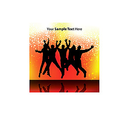 跳躍的人物剪影