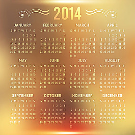 2014日歷