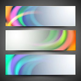 矢量橫幅背景設計