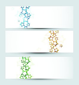 五角星横幅海报