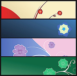 矢量鮮花背景