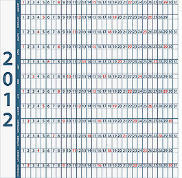 2012年日历素材