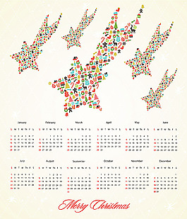 2012年日历模板素材