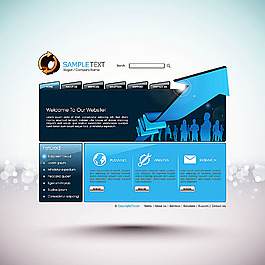 時尚簡約網站模板