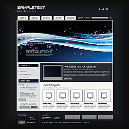 簡約網站界面模板