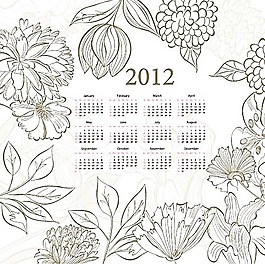 2012年日歷模特