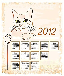 2012動(dòng)物日歷