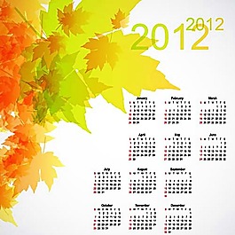 2012年楓葉日歷