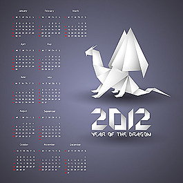 2012新年掛歷模板