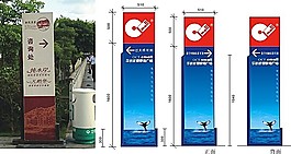 房地產(chǎn)導(dǎo)視牌矢量模板素材