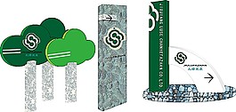 導(dǎo)視牌矢量模板素材