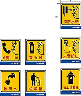 警示牌矢量模板素材