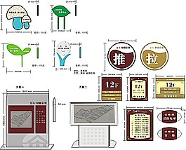 公司導(dǎo)視牌矢量模板素材